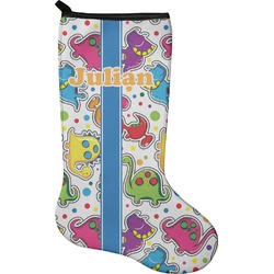 Dinosaur Print Holiday Stocking - Single-Sided - Neoprene (Personalized)