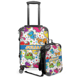 Dinosaur Print Kids 2-Piece Luggage Set - Suitcase & Backpack (Personalized)