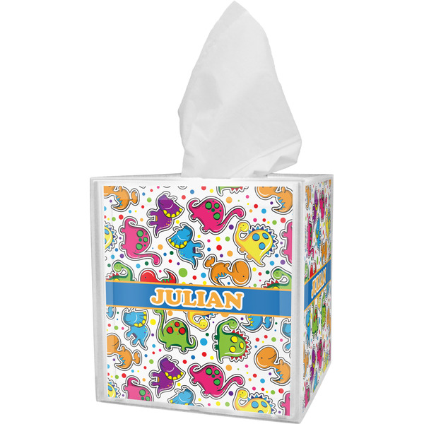 Dinosaur Print Tissue Box Cover (Personalized)