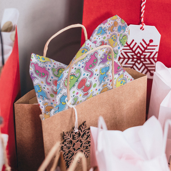 Dinosaur Print Tissue Paper - In Gift Bag