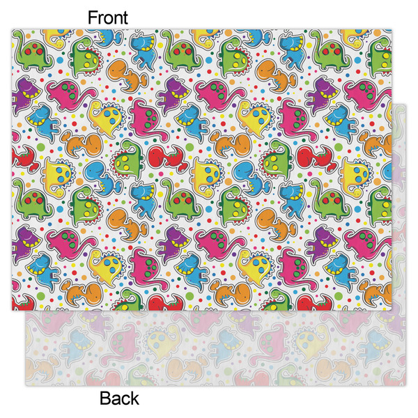 Dinosaur Print Tissue Paper - Lightweight - Large - Front & Back