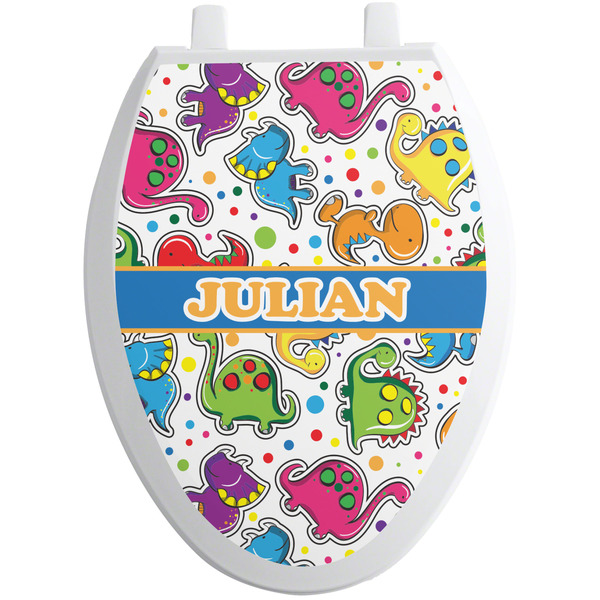 Dinosaur Print Toilet Seat Skin