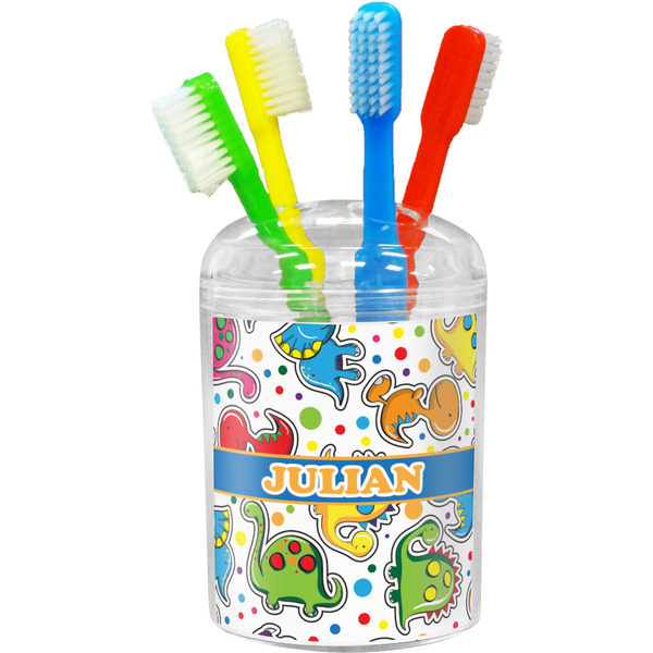 Dinosaur Print Toothbrush Holder