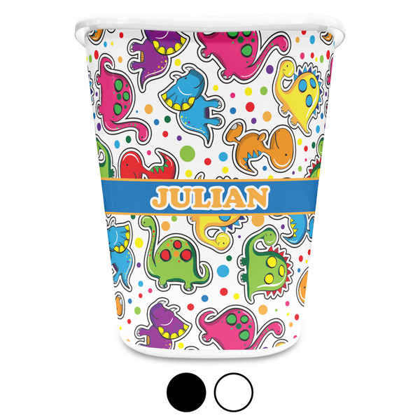 Dinosaur Print Personalized Trash Can