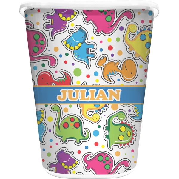 Custom Dinosaur Print Waste Basket (Personalized)
