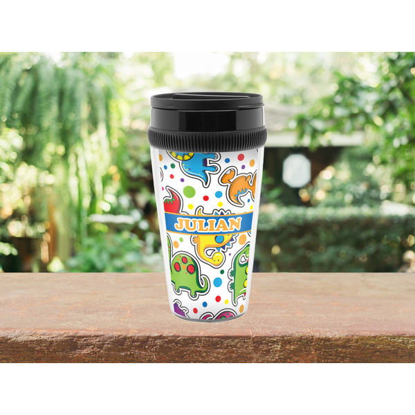 Dinosaur Print Travel Mug Lifestyle (Personalized)