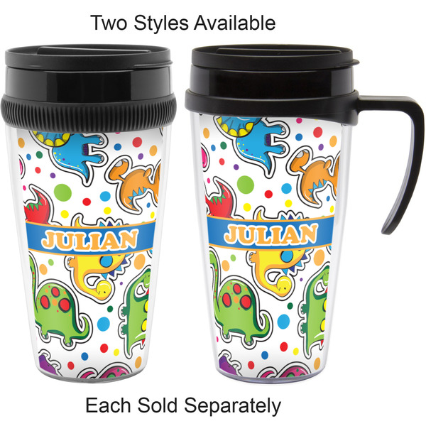 Dinosaur Print Travel Mugs - with & without Handle