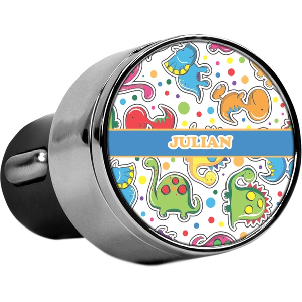 Custom Dinosaur Print USB Car Charger (Personalized)