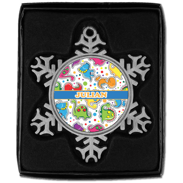 Dinosaur Print Vintage Snowflake - In box