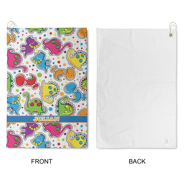 Dinosaur Print Waffle Weave Golf Towel - Approval