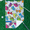 Dinosaur Print Waffle Weave Golf Towel - In Context
