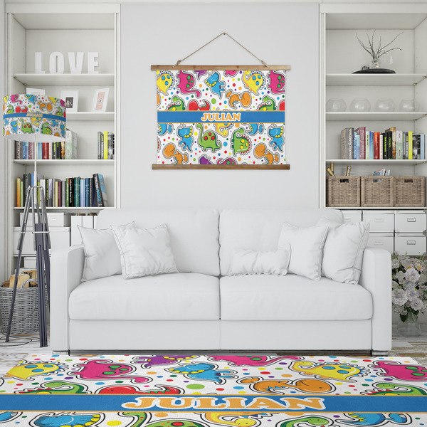 Dinosaur Print Wall Hanging Tapestry - IN CONTEXT