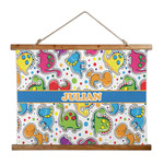 Dinosaur Print Wall Hanging Tapestry - Wide (Personalized)