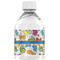 Dinosaur Print Water Bottle Label - Back View