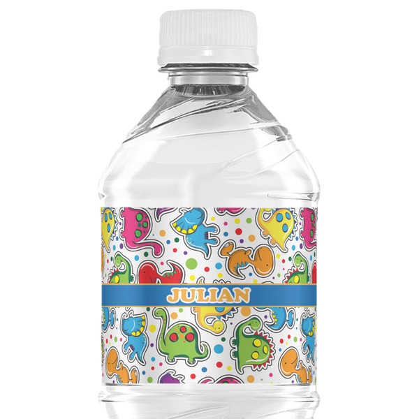 Custom Dinosaur Print Water Bottle Labels - Custom Sized (Personalized)