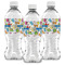 Dinosaur Print Water Bottle Labels - Front View