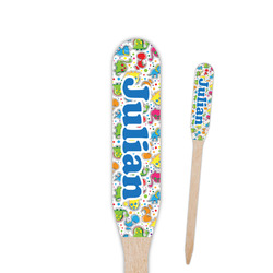 Dinosaur Print Paddle Wooden Food Picks (Personalized)