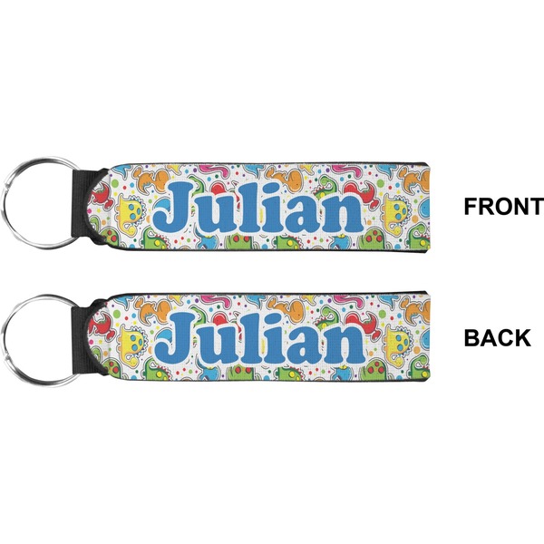 Dinosaur Print Wristlet (Front + Back)