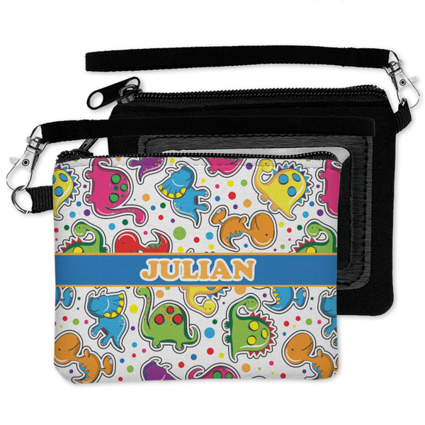 Dinosaur Print Wristlet ID Cases - MAIN
