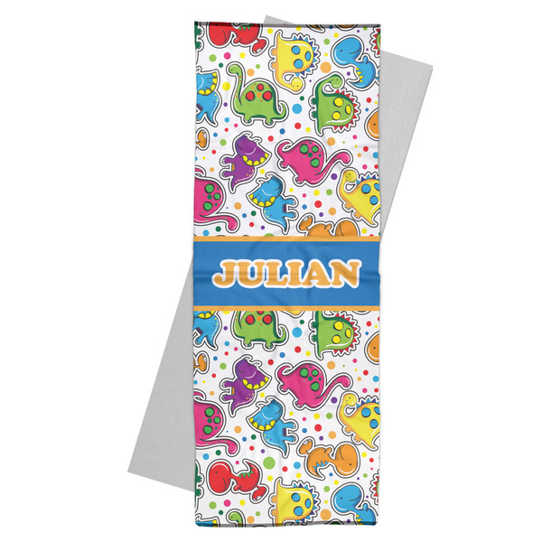 Custom Dinosaur Print Yoga Mat Towel (Personalized)