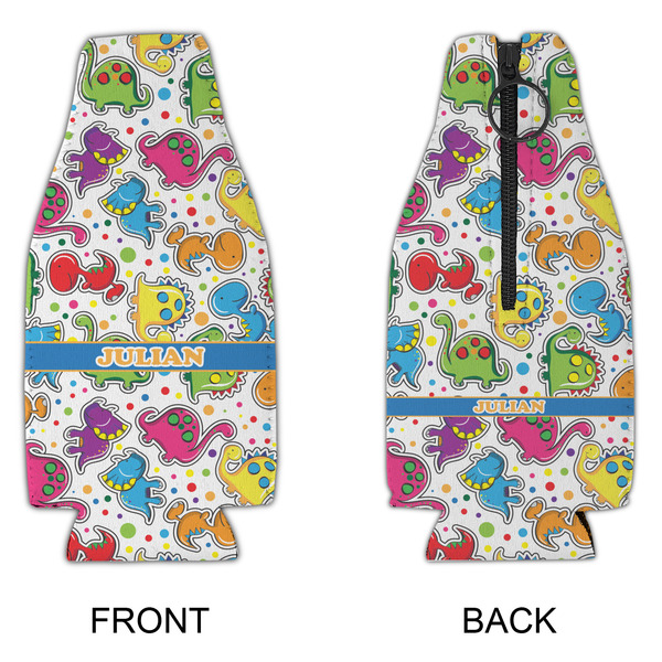 Dinosaur Print Zipper Bottle Cooler - APPROVAL