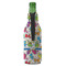 Dinosaur Print Zipper Bottle Cooler - BACK (bottle)
