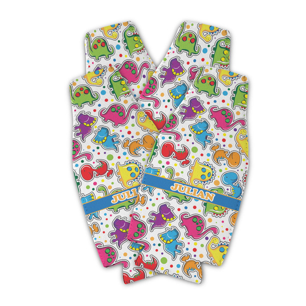 Dinosaur Print Zipper Bottle Cooler - Set of 4 - PARENT MAIN (flat)
