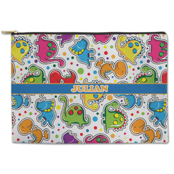 Dinosaur Print Zipper Pouch (Personalized)