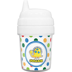 Dots & Dinosaur Baby Sippy Cup (Personalized)