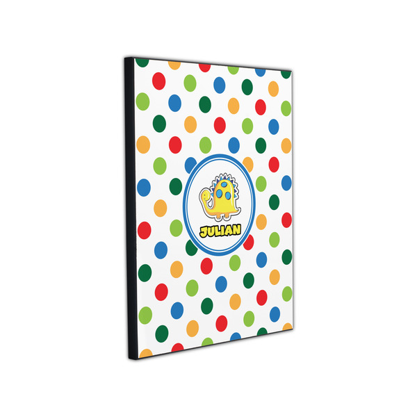 Dots & Dinosaur 11x14 Wood Print - Angle View