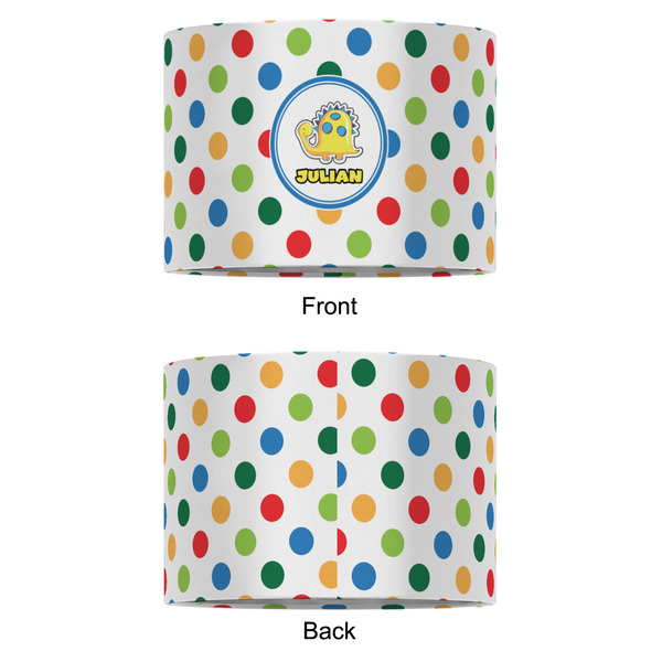 Dots & Dinosaur 12" Drum Lampshade - APPROVAL (Fabric)