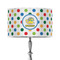 Dots & Dinosaur 12" Drum Lampshade - ON STAND (Poly Film)