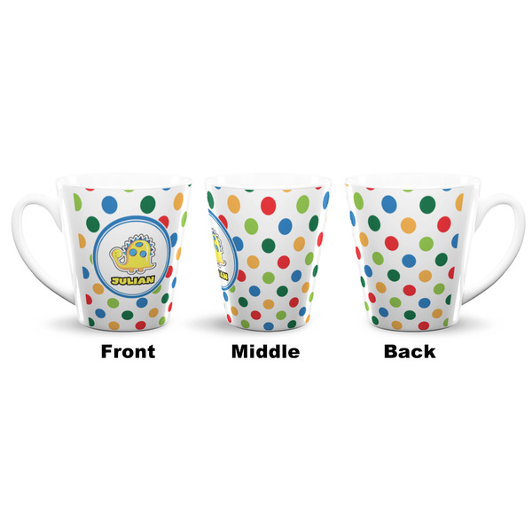 Dots & Dinosaur 12 Oz Latte Mug - Approval