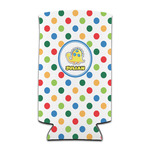 Dots & Dinosaur Can Cooler (tall 12 oz) (Personalized)