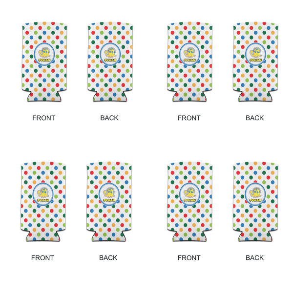 Dots & Dinosaur 12oz Tall Can Sleeve - Set of 4 - APPROVAL