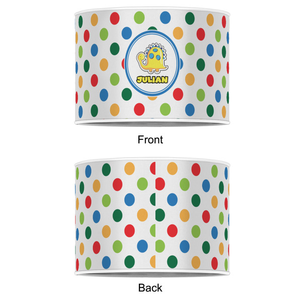 Dots & Dinosaur 16" Drum Lampshade - APPROVAL (Poly Film)