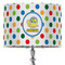Dots & Dinosaur 16" Drum Lampshade - ON STAND (Fabric)