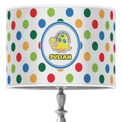 Dots & Dinosaur Drum Lamp Shade (Personalized)