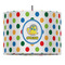 Dots & Dinosaur 16" Drum Pendant Lamp - Fabric (Personalized)
