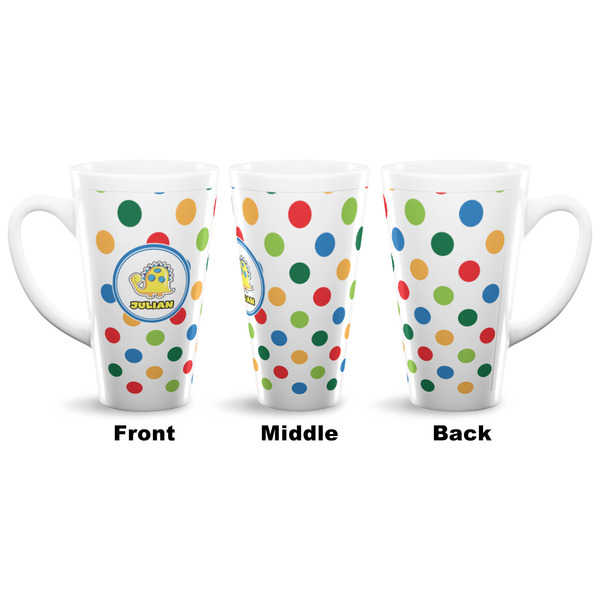Dots & Dinosaur 16 Oz Latte Mug - Approval