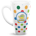 Dots & Dinosaur 16 Oz Latte Mug (Personalized)