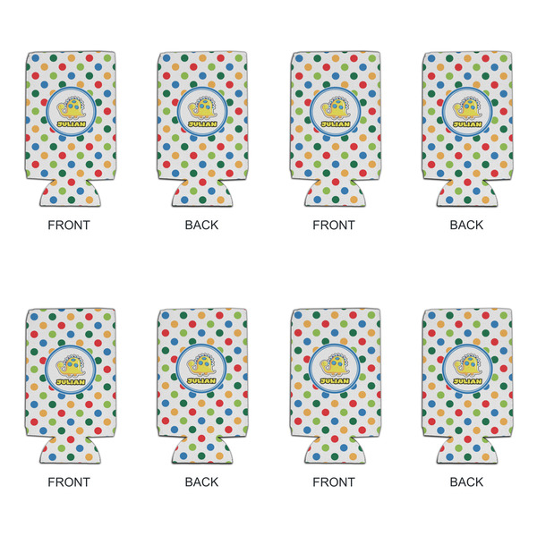 Dots & Dinosaur 16oz Can Sleeve - Set of 4 - APPROVAL
