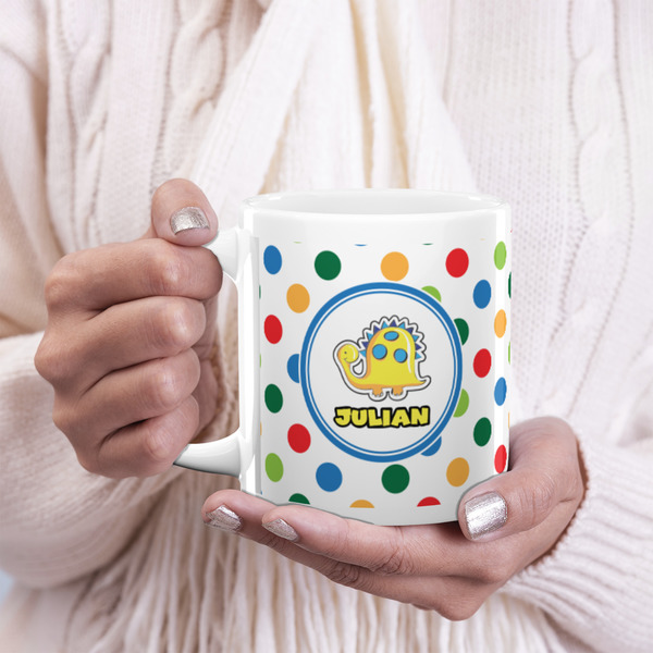 Dots & Dinosaur 20oz Coffee Mug - LIFESTYLE