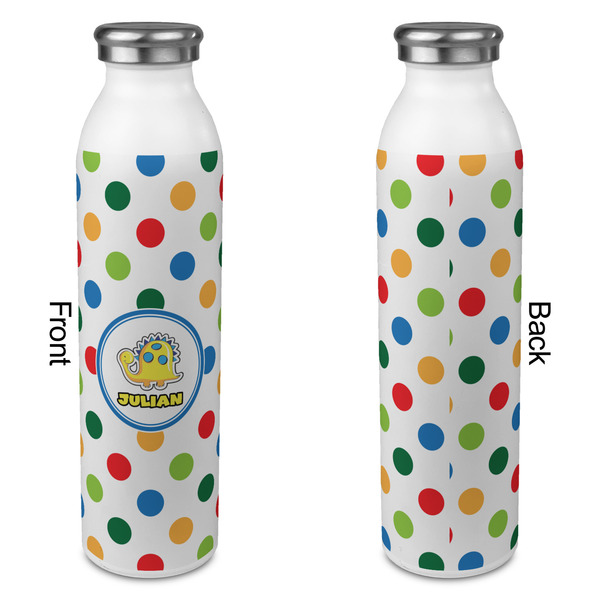 Dots & Dinosaur 20oz Water Bottles - Full Print - Approval