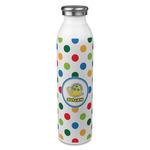 Dots & Dinosaur 20oz Stainless Steel Water Bottle - Full Print (Personalized)