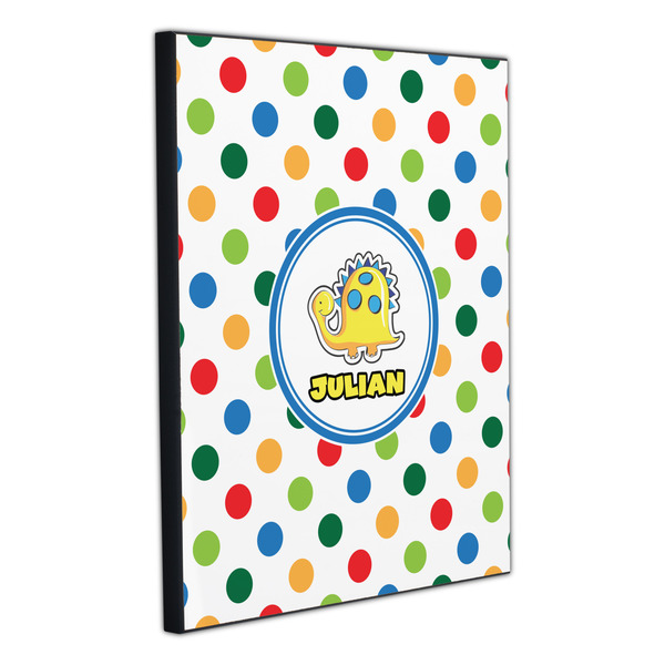 Dots & Dinosaur 20x24 Wood Print - Angle View