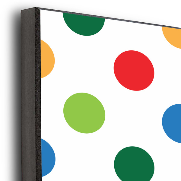 Dots & Dinosaur 20x24 Wood Print - Closeup