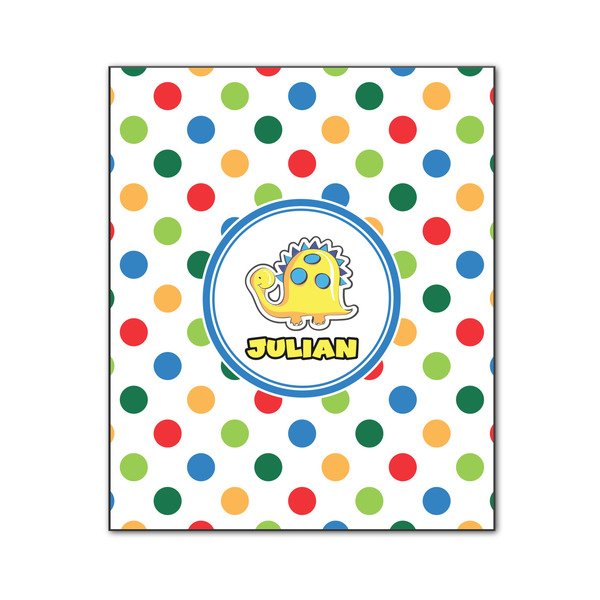 Dots & Dinosaur 20x24 Wood Print - Front View