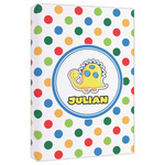 Dots & Dinosaur Canvas Print - 20x30 (Personalized)