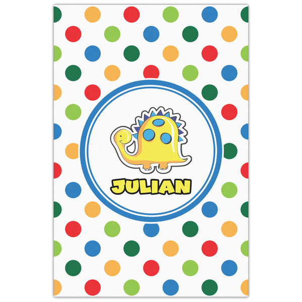 Dots & Dinosaur 20x30 - Canvas Print - Front View